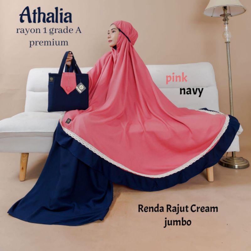 mukena dewasa mukena rayon polos kombinasi warna mukena bali