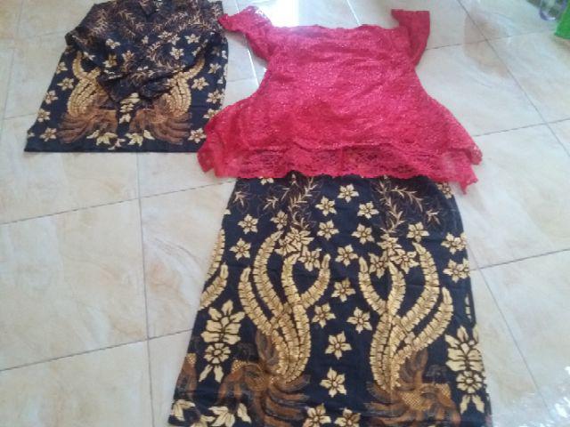 Ready Anak Cowok Batik Couple Kebaya Bruklat M L Xl Xxl Xxxl