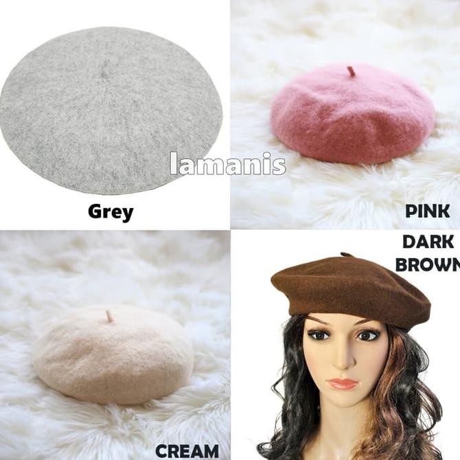 mv4t topi beret / baret / topi pelukis warna painter hat - 3457 jqbe