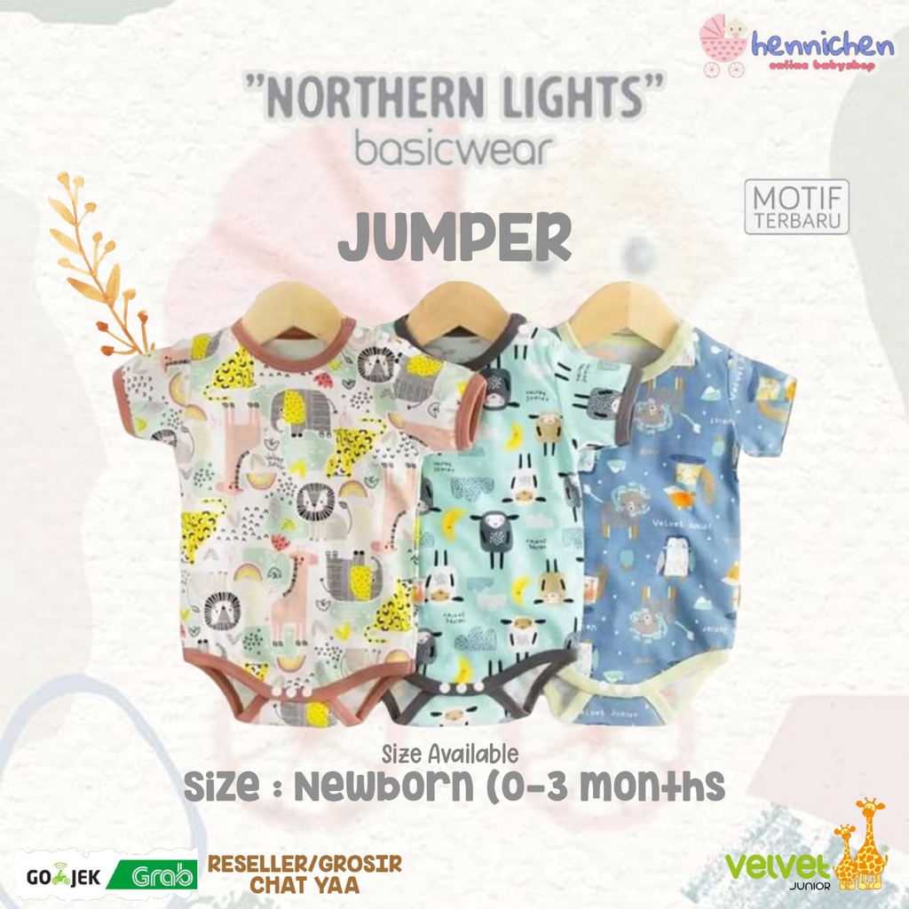 Jumper SEGITIGA Pendek Velvet Newborn VIBRANT / ARTIC/ COURAGE / PARADE OF JOY / ARUCHI LIBBY / GORILLUX S M L Bahan Halus