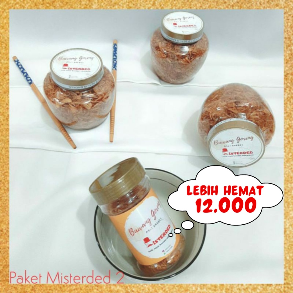 

Bawang goreng asli Brebes (Paket Misterded 2)