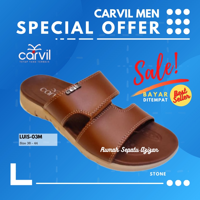 Carvil Luis-03M | Sandal Casual Pria Carvil ORIGINAL 100%