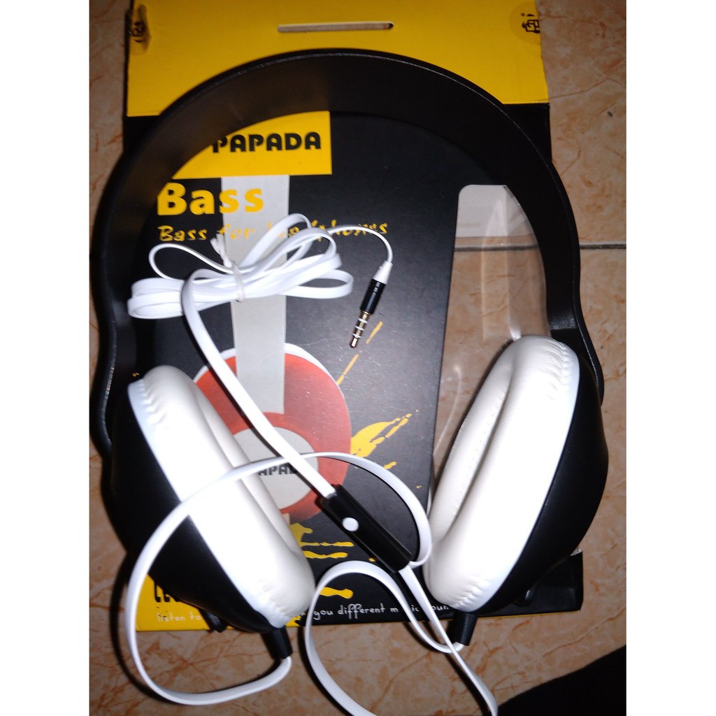 Headset handsfree earphone HEADPHONE BANDO PAPADA D1 LEGEND SUARA BASS