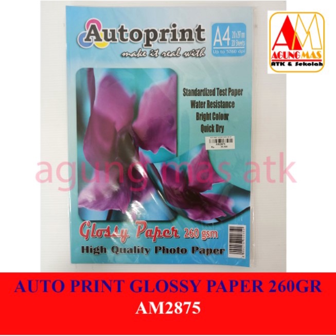 

GLOSSY PAPER 260GR A4