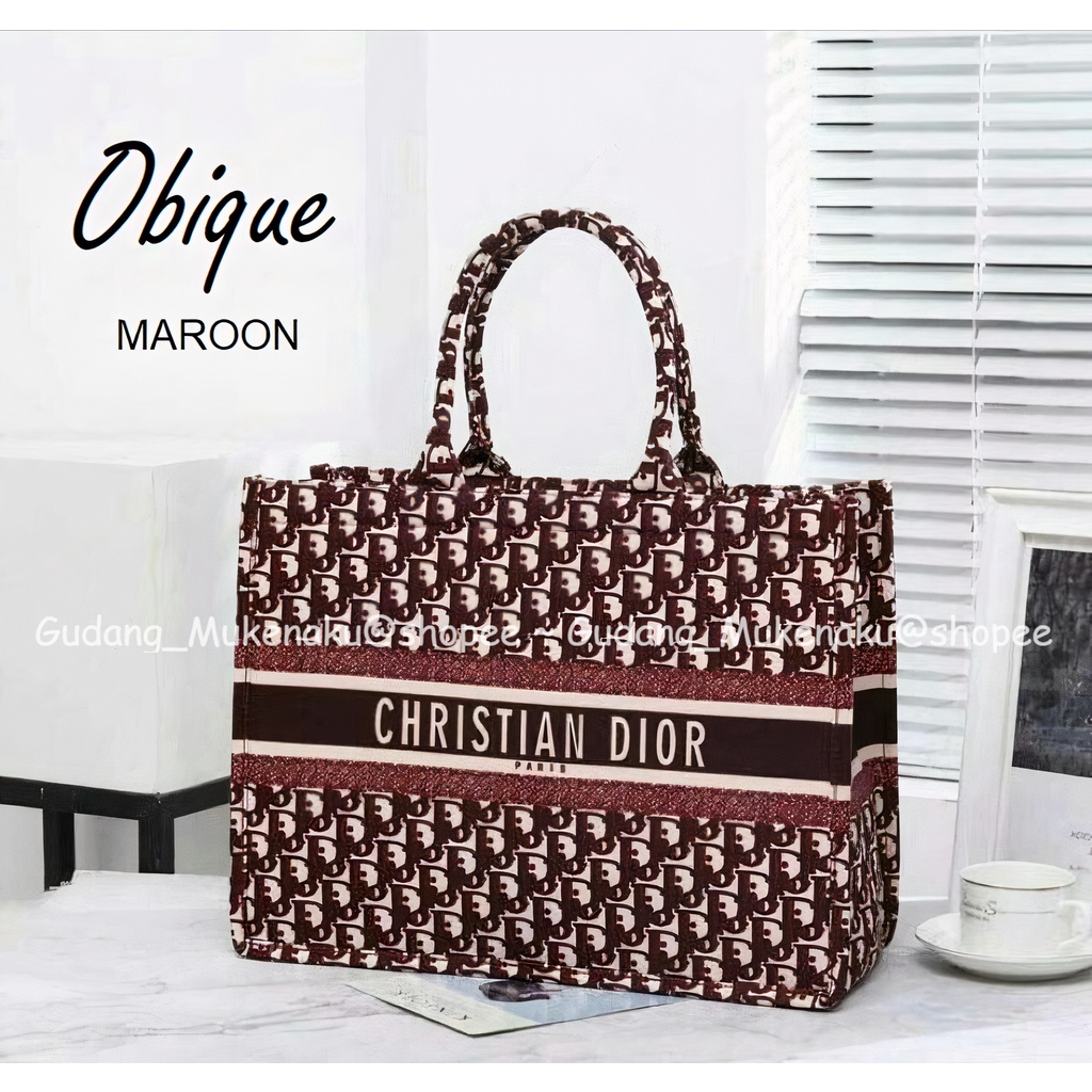 Gudang_mukenaku Tas Obique CD DR Tote Bag Wanita Tas Selempang Wanita Branded Tas Wanita Fashion Wanita COD bisa bayar ditempat tujuan