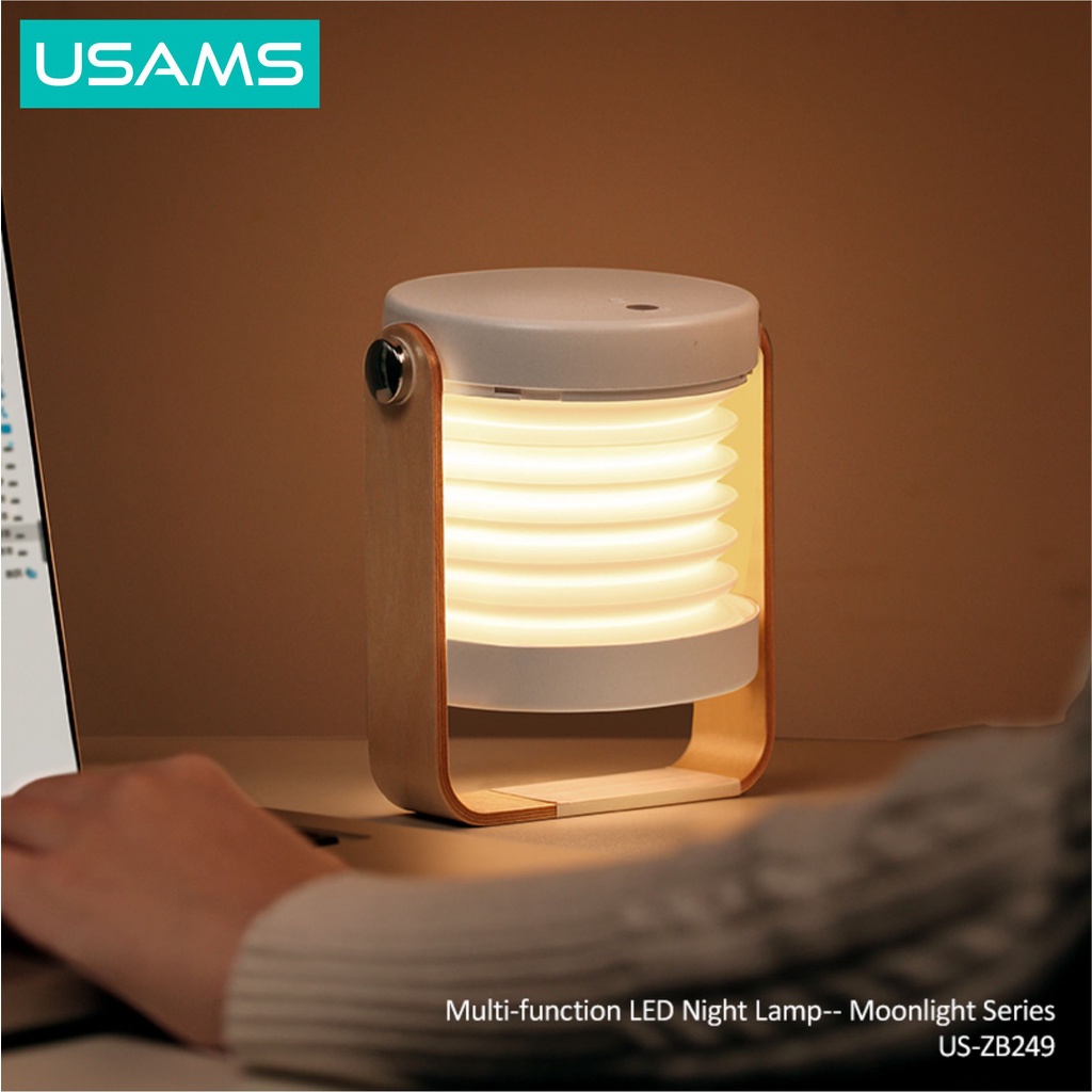 USAMS ZB249 Multi function Rechargeable LED Night Lamp Latern 1200mAh