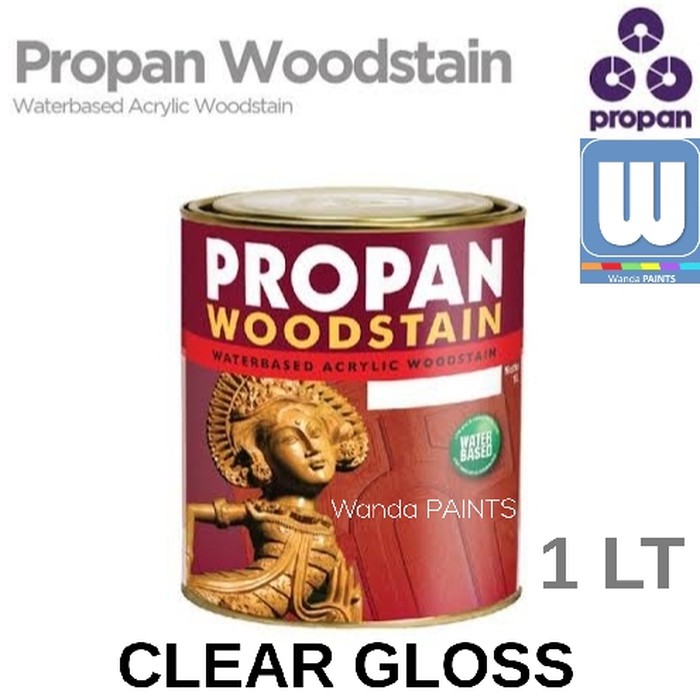 PROPAN WOODSTAIN WATERBASED Clear Gloss 1 Liter / PWS 631 633 perka