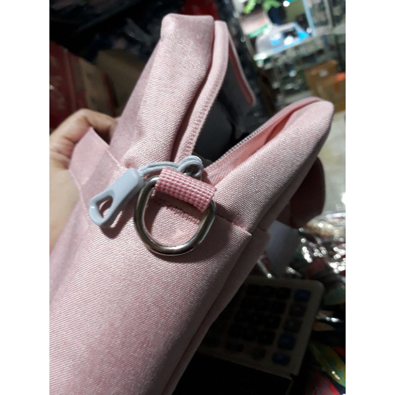 Tas Laptop Selempang Package Briefcase Waterproof 14 15 15 16 17 inch pink