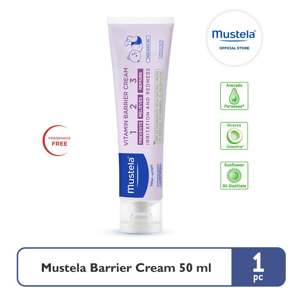 Mustela Barrier Cream/Diaper Rash Cream 50ml