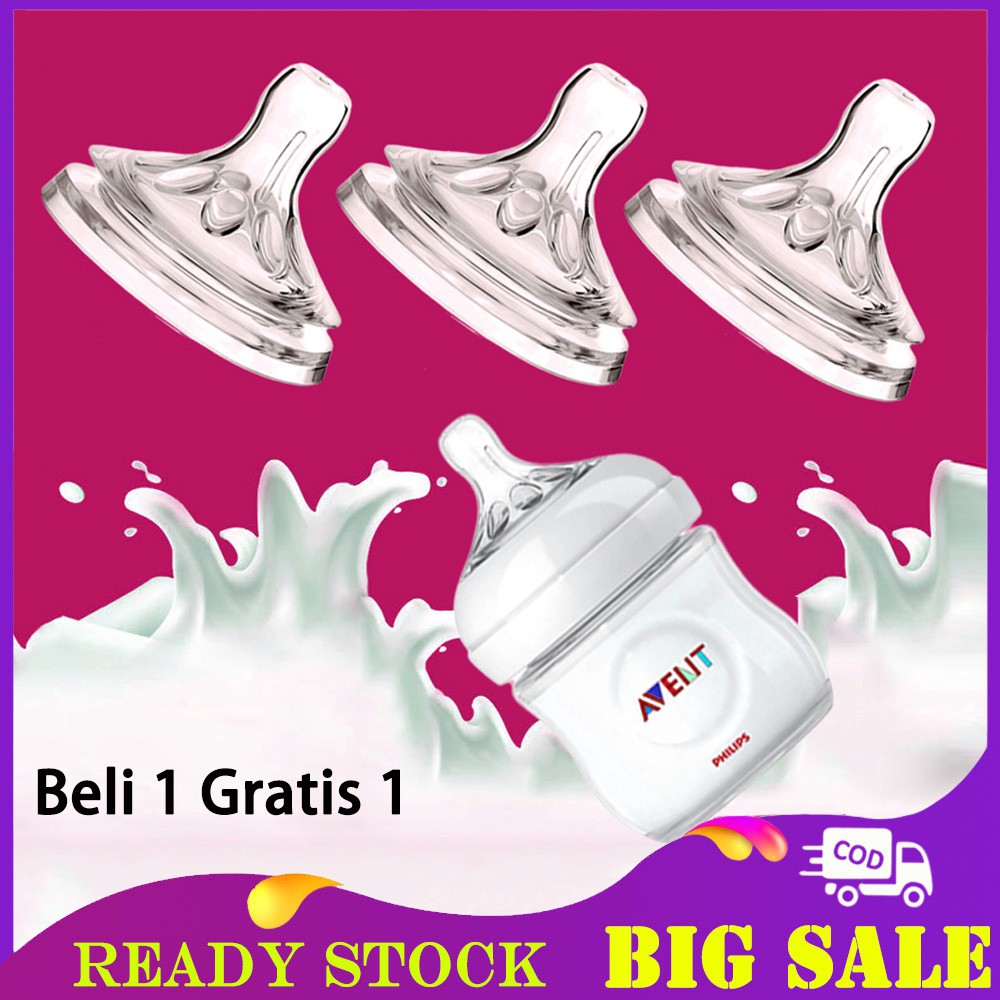 【Beli 1 Gratis 1】Pupici Botol Susu Bayi  Natural Anti flatulence BPA Free