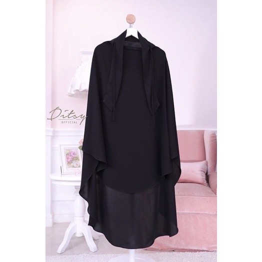 Ditsy Rawdah Short Black (Preloved)
