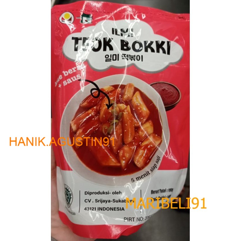 

ILMI Tteokbokki / Toppoki / Tok-Poki Pedas instan Halal MUI Maribeli91