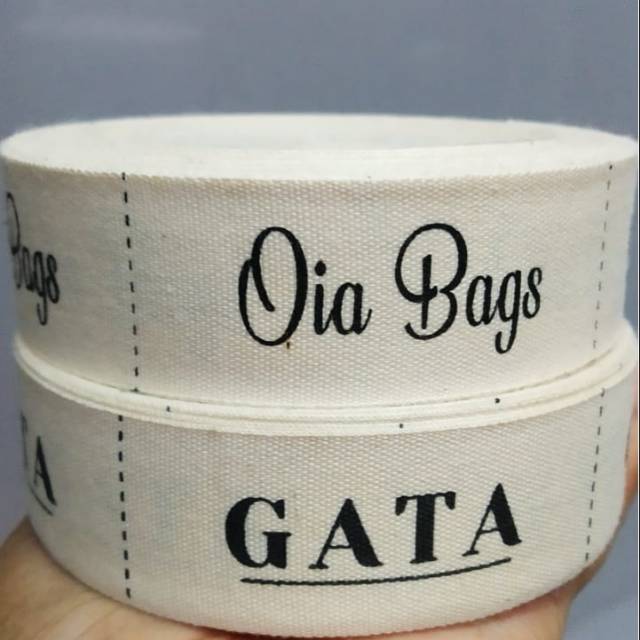 

Label hijab pita katun 3 cm