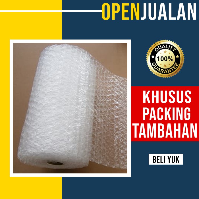 

PLASTIK BUBBLE (BUBBLE WRAP) UNTUK PACKING TAMBAHAN SUPAYA BARANG LEBIH AMAN DALAM PERJALANAN