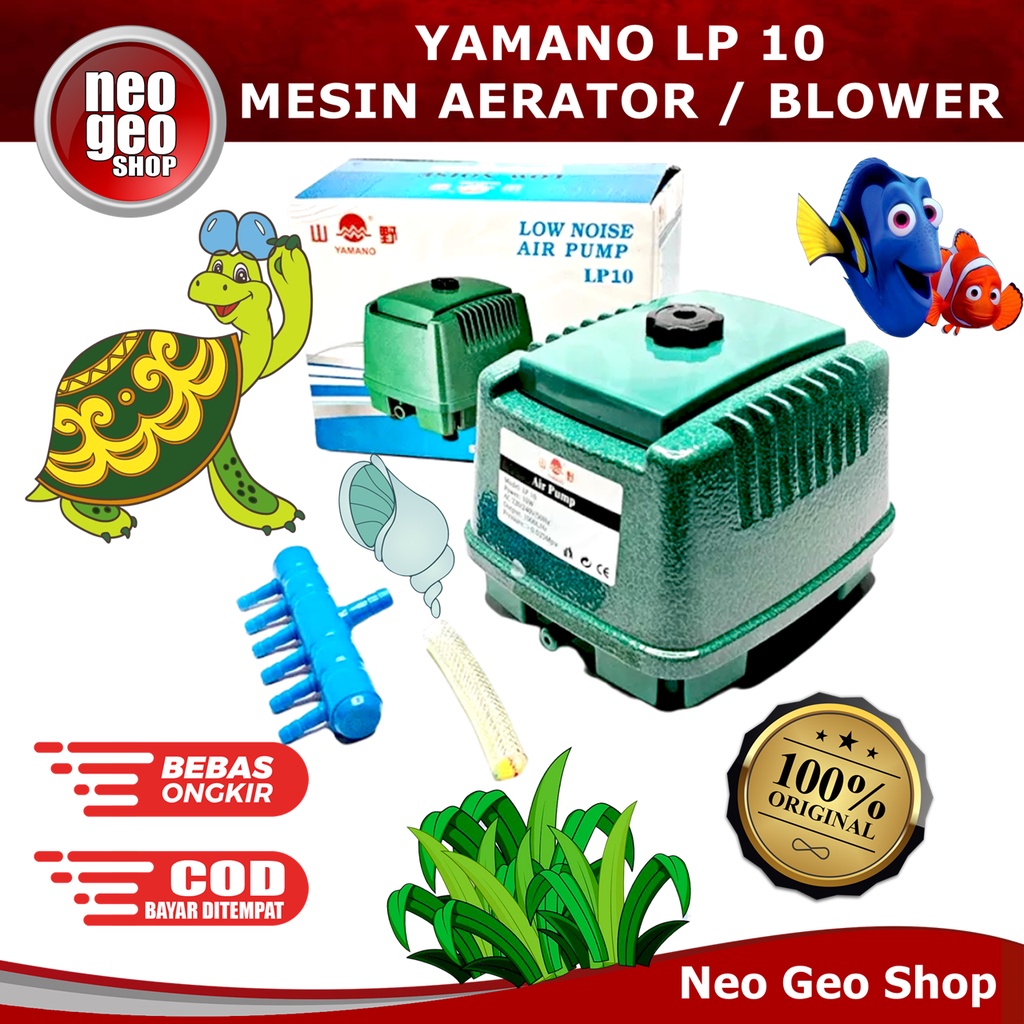 Yamano LP10 LP 10 Mesin Aerator Pompa Udara Blower Kolam Ikan