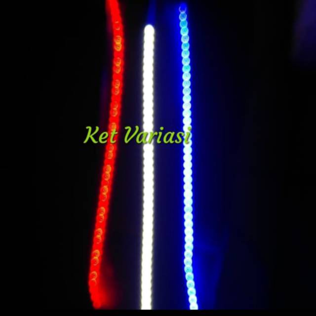 Lampu DRL flekxibel alis neon 45cm mobil universal