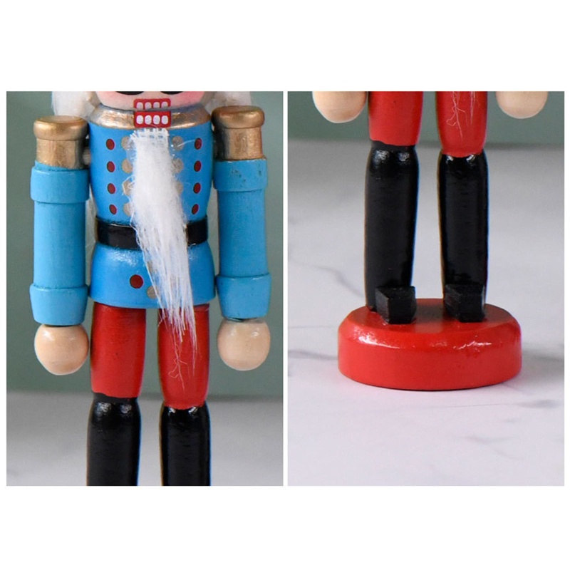 6pcs / set Boneka Figure Tentara Nutcrackers Natal Ukuran 30cm