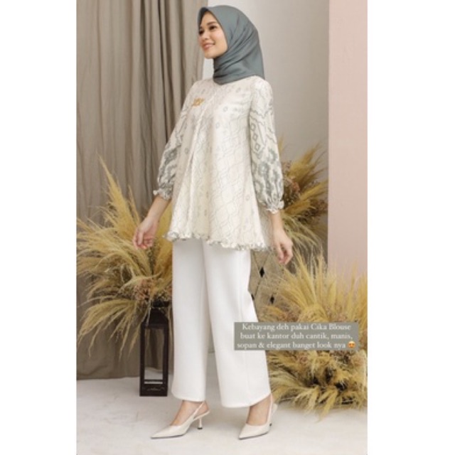 CIKA BLOUSE WEARING KLAMBY NUTMEG L