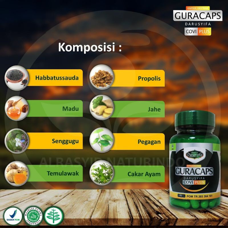 GuraCaps Darusyifa Herbal Atasi Asma Sesak Nafas Batuk Bronkitis Paru-paru Basah Batuk bengek-3