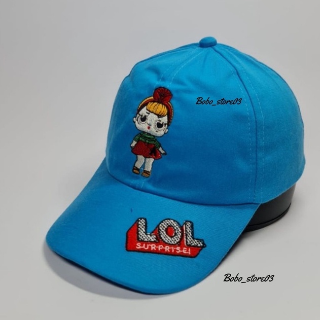 Bobo_store03 Topi Baseball Anak laki laki perempuan Karakter Superhero spiderman Tayo Boboboy hellokitty lol Usia 2 Sampai 8 Tahun Kualitas Terbaik-8