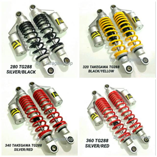 TG 288 TAKEGAWA Shockbreaker / shock tabung motor Twin shock 280MM 320MM 340MM 360MM