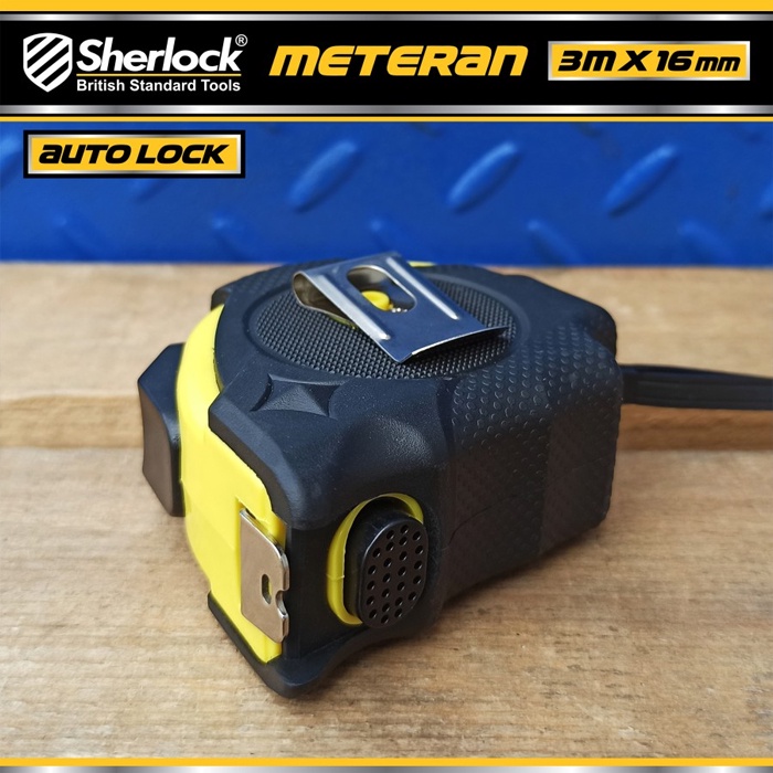 Meteran 3 Meter Sherlock Auto Lock Metrics