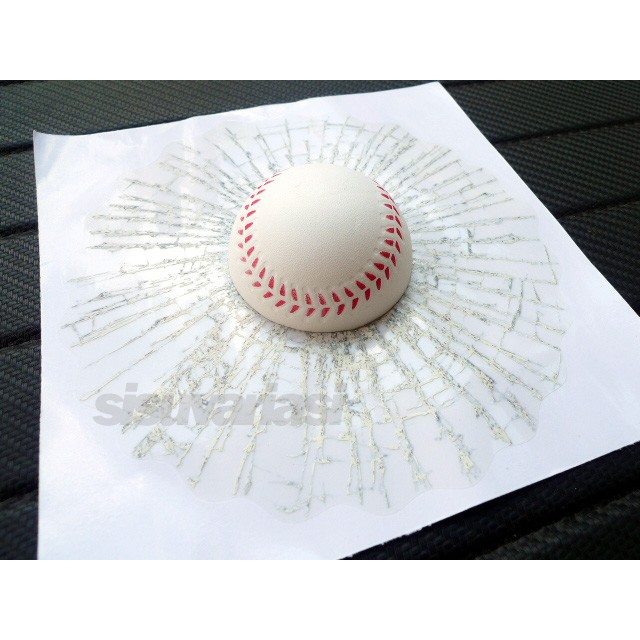 Stiker Sticker Kaca Mobil 3D Base Ball