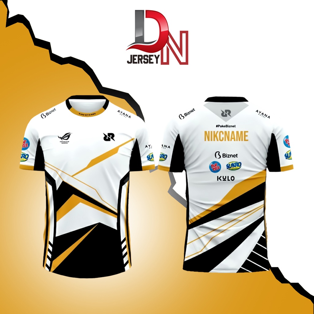 JERSEY BAJU KAOS RRQ MPL SEASON 8 TERBARU 2021 GAME MOBILE LEGENDS ML FF PUBG AOV (FREE NICKNAME)