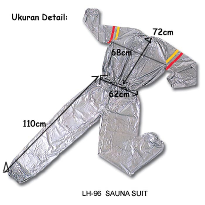 Sauna Suit Baju Olahraga Pembakar Lemak Jaket Olahraga Jumbo