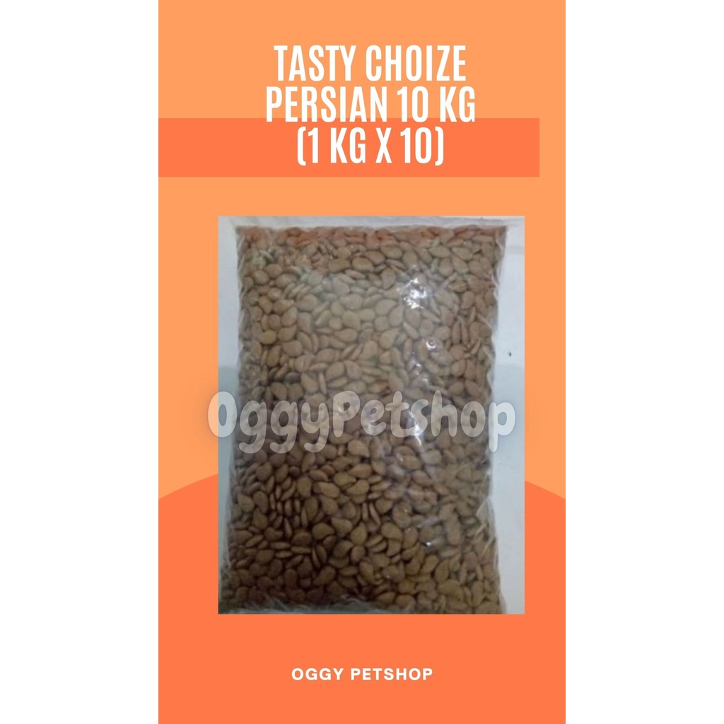 Tasty choize Persian Makanan Kucing Kemasan 10 kg ( 1 kg x 10)