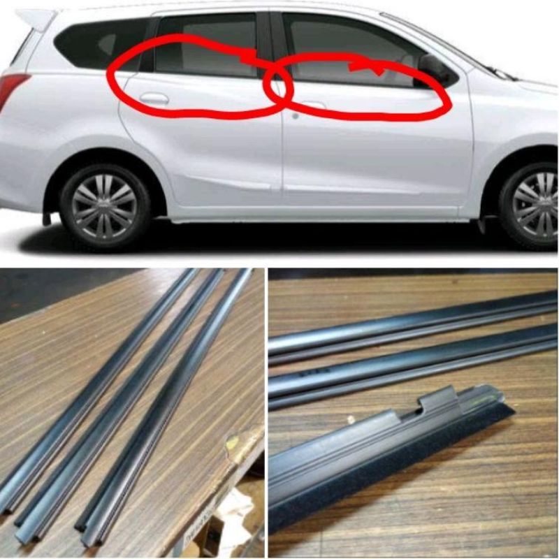 pelipit kaca luar datsun go original