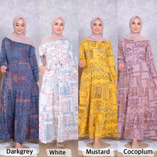 ZEEMA HOMEY DRESS -RAYON VISCOSE-GAMIS BUSUI