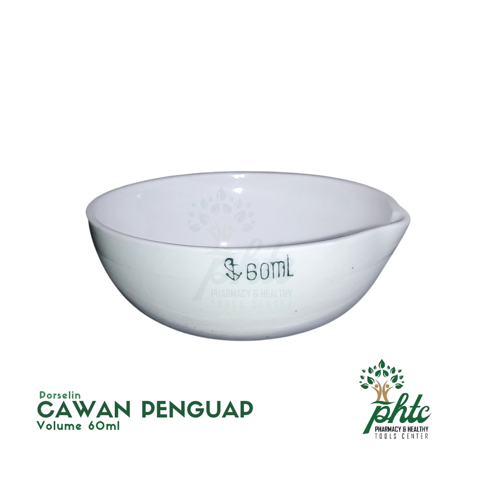 Cawan Uap 60ml l Cawan Porselin 60ml - Cawan Penguap