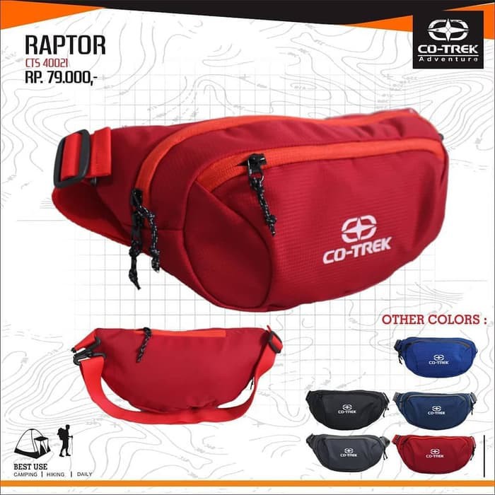WAISTBAG RAPTOR COTREK | TAS PINGGANG COTREK | TAS SELEMPANG