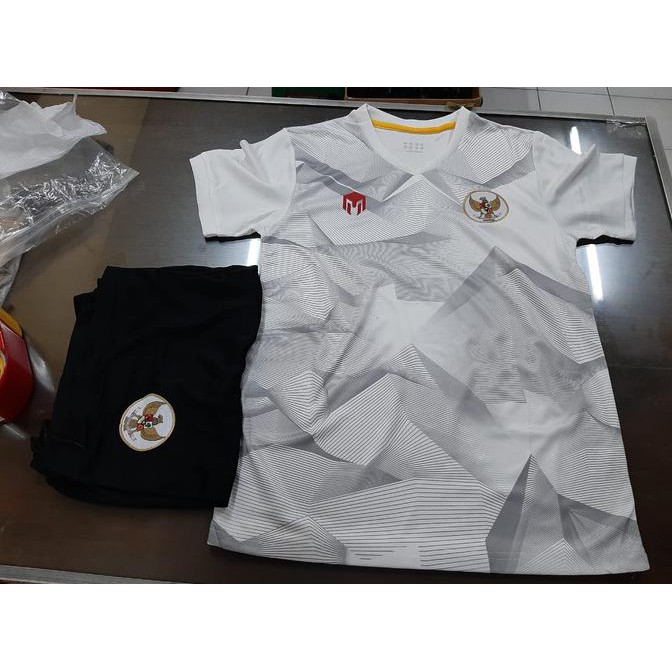 Promo Jersey Bola Kids Anak Training Timnas Indonesia Putih 2020 Grade Ori Tbk