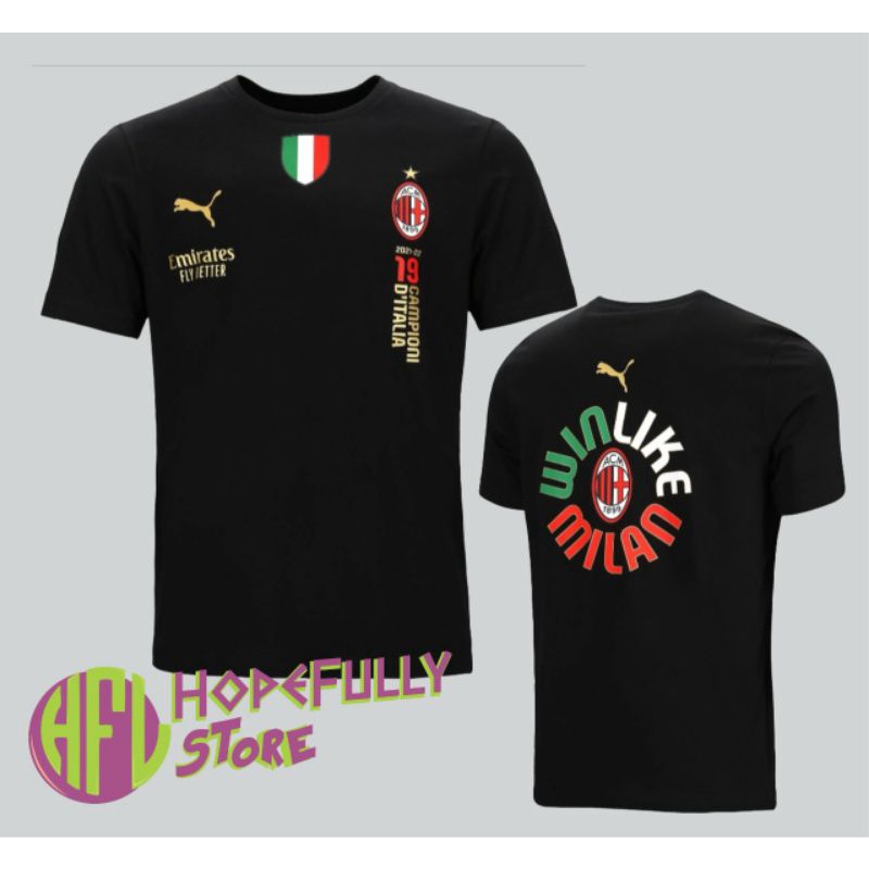 Kaos AC Milan Campioni terbaru Real Pic Original / Kaos Ac Milan Champions