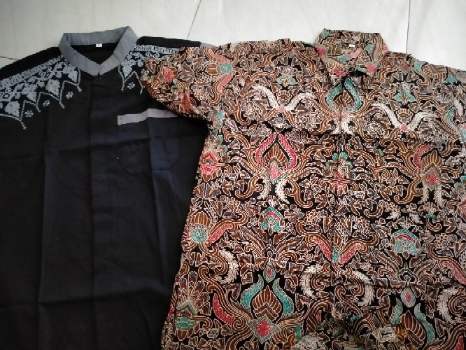 Bswart Batik Hrb026 Kenongo Hem Pendek Padi Pekalongan M L Xl Batik Pria Murah Modern Grosir