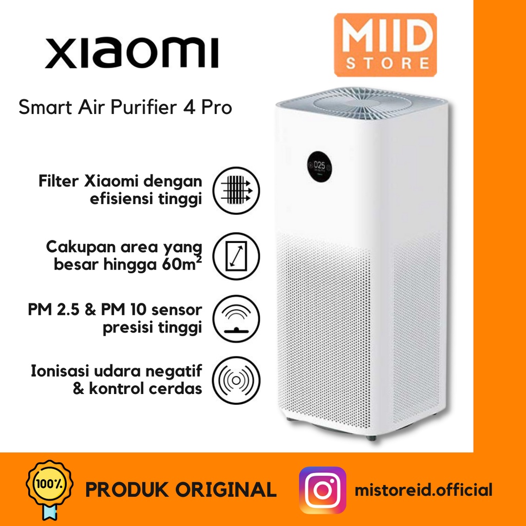 Jual Xiaomi Smart Air Purifier 4 Pro | Shopee Indonesia