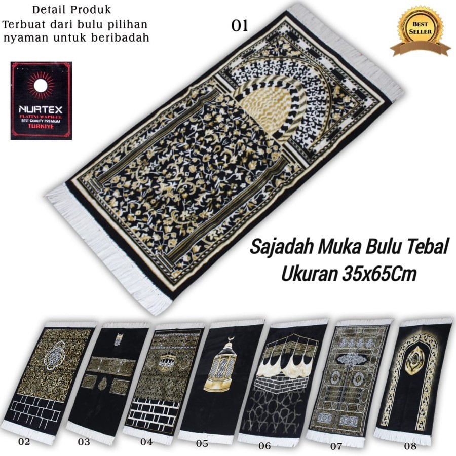 sajadah muka tebal halus kualiitas best seller harga grosir