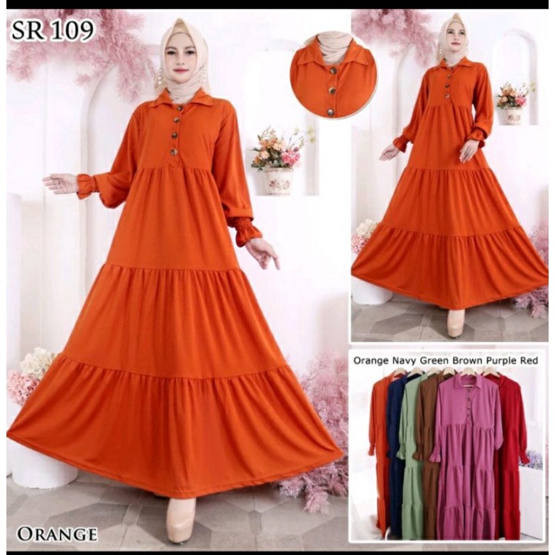 Gamis VIRAL Busui bahan Wafel Velvet