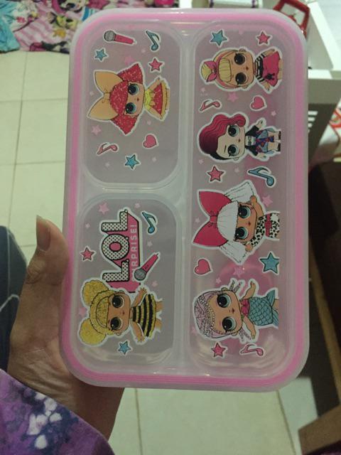 Kotak Makan Anak Karakter Pony Tsum Doraemon Spiderman Cars Lunch Box Tempat Makan Mini Bento Bekal