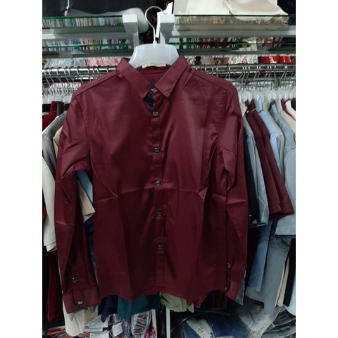 (Nxnitrox 6899) Kemeja Import Pria Lengan Panjang Uk M-XL