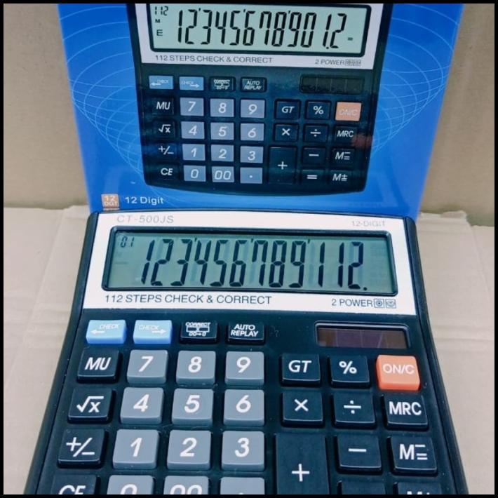 

Calculator 12 Digit Ct 500 Js Check Correct - Kalkulator Meja Ct 500Js