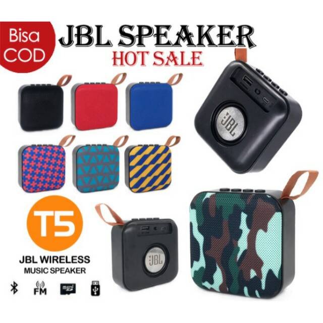 Speaker Speker Bluetooth mini JBL T5 Wireless Music SUPER BASS MANTAP