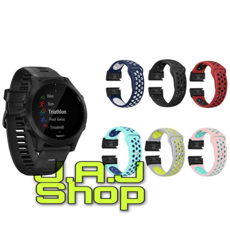 STRAP TALI JAM TANGAN MODEL NIKE QUICK FIT EASY RUBBER WATCH BAND GARMIN FORERUNNER 970 935 945 955 