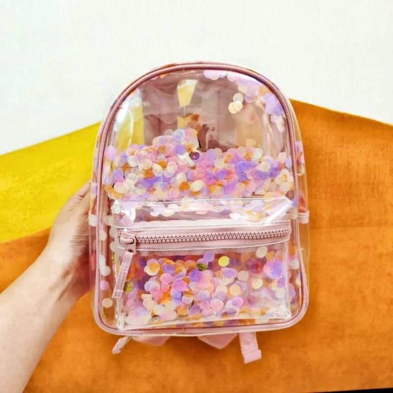 ZRA KIDS/ CONFETTI VINYL BACKPACK