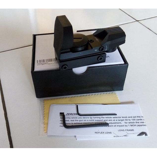 reflex sight red dot aim point pembidik airsoft