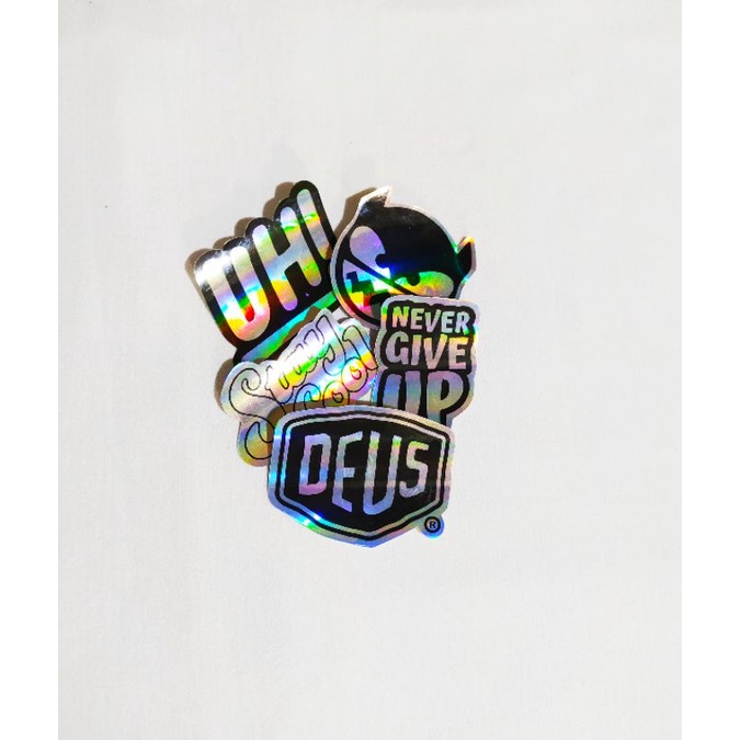 

Stiker Brand Hologram isi 5pcs Quantec Waterproof High Quality Clothing Pop Art Decal