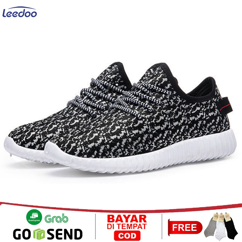 Leedoo Sepatu Pria Import Sepatu Running Sneakers Fashion