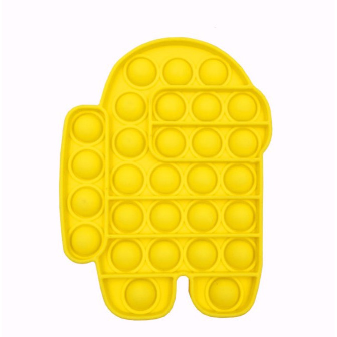 【Ready Stock】Color Push Bubble Gadgets Sensory Toys New Rainbow Titok popit mainan AMONG US Pop It Especially To Relieve Pressure Silicone Pressure Relief Toys Squeezes Feeling-Orange